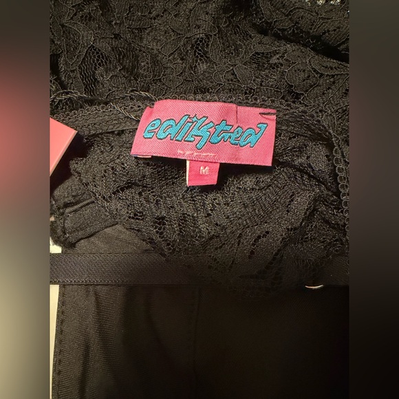 Edikted Black Lace Thong Bodysuit Size M NWT - Picture 4 of 10